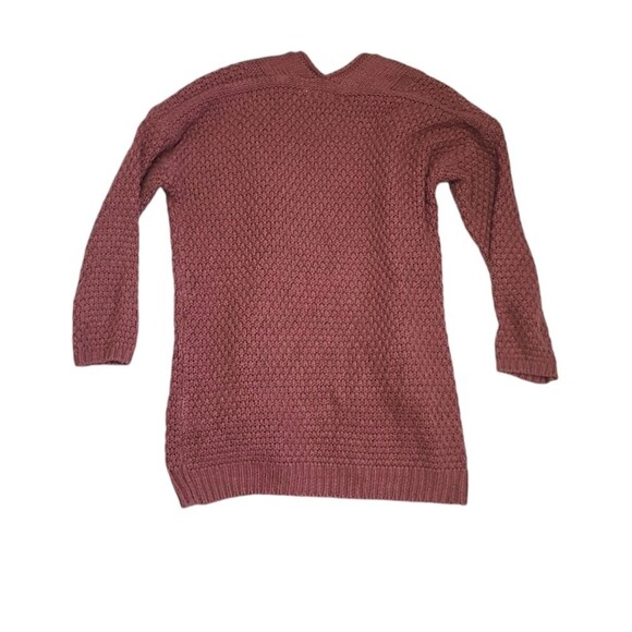 Dreamers Women's red knit open cardigan size M boho Urban casual preppy - Picture 3 of 10